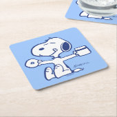 Comfort en veiligheid | Geluk is een ochtendrituee Kartonnen Onderzetters (Schuin)