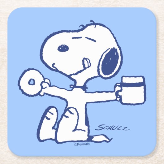 Comfort en veiligheid | Geluk is een ochtendrituee Kartonnen Onderzetters (Voorkant)