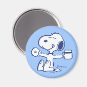 Comfort en veiligheid | Geluk is een ochtendrituee Magneet (Voorkant / Achterkant)