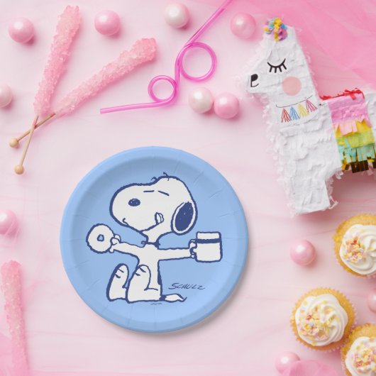 Comfort en veiligheid | Geluk is een ochtendrituee Papieren Bordje (Feest)