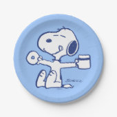 Comfort en veiligheid | Geluk is een ochtendrituee Papieren Bordje (Voorkant)