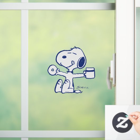 Comfort en veiligheid | Geluk is een ochtendrituee Raamsticker (Huis)