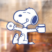 Comfort en veiligheid | Geluk is een ochtendrituee Raamsticker (Vel 2)