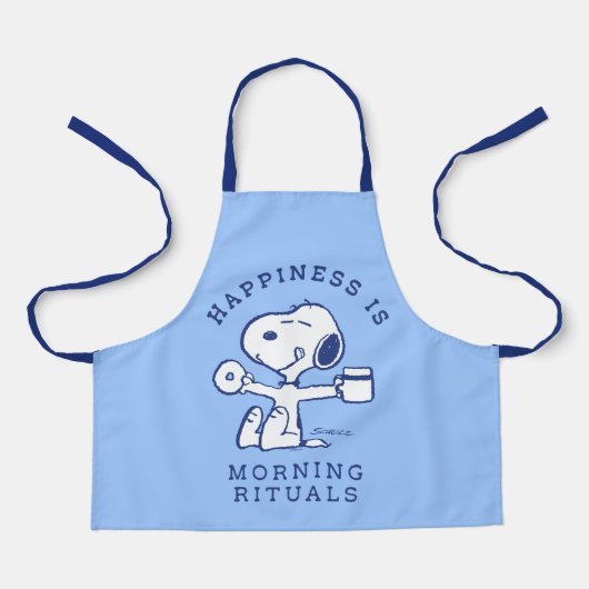 Comfort en veiligheid | Geluk is een ochtendrituee Schort (Voorkant)