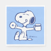 Comfort en veiligheid | Geluk is een ochtendrituee Servet (Voorkant)