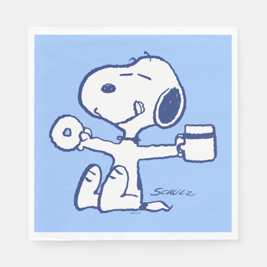 Comfort en veiligheid | Geluk is een ochtendrituee Servet (Voorkant)