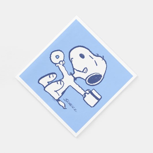 Comfort en veiligheid | Geluk is een ochtendrituee Servet (Hoek)