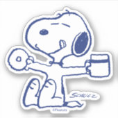 Comfort en veiligheid | Geluk is een ochtendrituee Sticker (Voorkant)