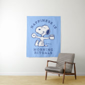 Comfort en veiligheid | Geluk is een ochtendrituee Wandkleed (In situ)