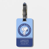 Comfort en veiligheid | Snoopy & Woodstock Hug Bagagelabel (Achterkant verticaal)