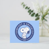 Comfort en veiligheid | Snoopy & Woodstock Hug Briefkaart (Staand voorkant)