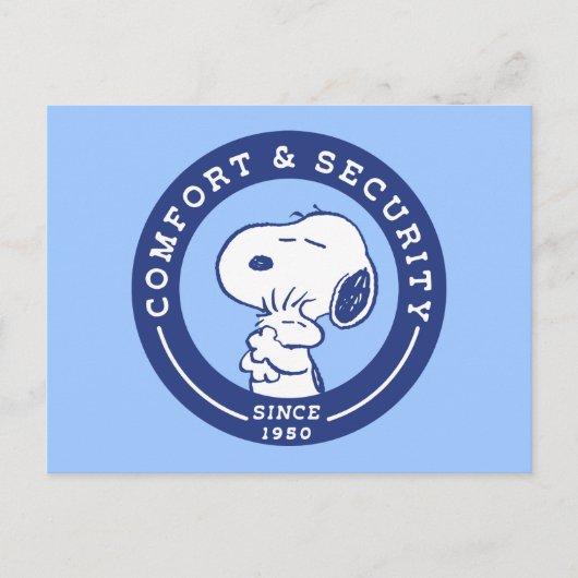 Comfort en veiligheid | Snoopy & Woodstock Hug Briefkaart (Voorkant)