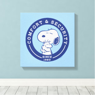 Comfort en veiligheid Snoopy & Woodstock Hug Canvas Afdruk