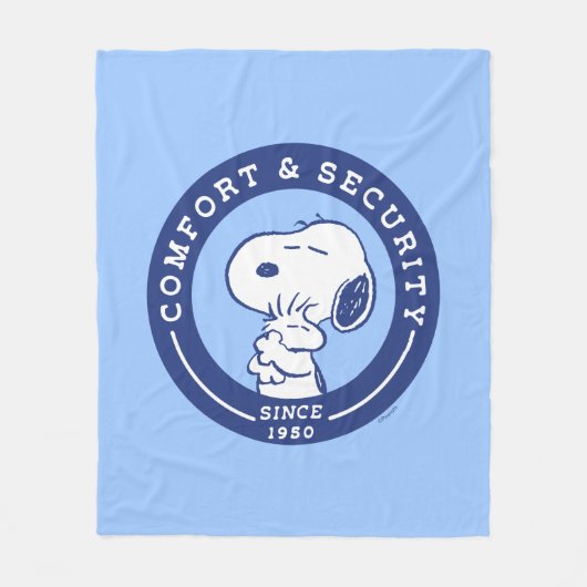 Comfort en veiligheid | Snoopy & Woodstock Hug Fleece Deken (Voorkant)