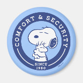Comfort en veiligheid | Snoopy & Woodstock Hug Magneet (Voorkant)