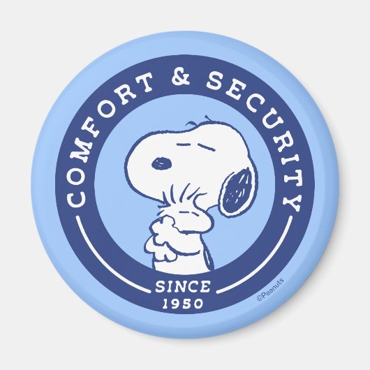 Comfort en veiligheid | Snoopy & Woodstock Hug Magneet (Voorkant)