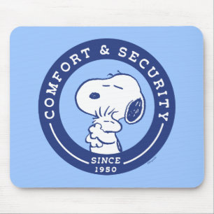 Comfort en veiligheid   Snoopy & Woodstock Hug Muismat