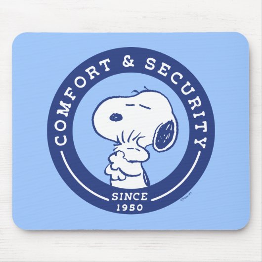 Comfort en veiligheid | Snoopy & Woodstock Hug Muismat (Voorkant)