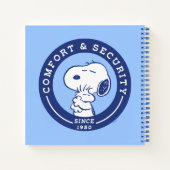 Comfort en veiligheid | Snoopy & Woodstock Hug Notitieboek (Achterkant)