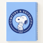 Comfort en veiligheid | Snoopy & Woodstock Hug Notitieboek (Achterkant)