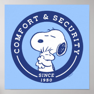 Comfort en veiligheid   Snoopy & Woodstock Hug Poster
