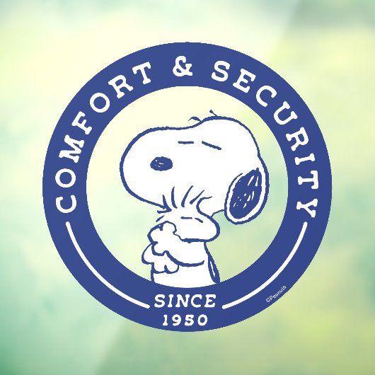 Comfort en veiligheid | Snoopy & Woodstock Hug Raamsticker (Vel 3)