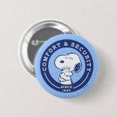 Comfort en veiligheid | Snoopy & Woodstock Hug Ronde Button 5,7 Cm (Voorkant /achterkant)