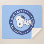 Comfort en veiligheid | Snoopy & Woodstock Hug Sherpa Deken (Voorkant (horizontaal))