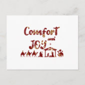 Comfort en vrolijk Christelijk kerstfeest Briefkaart (Voorkant)