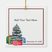 Comfort en vrolijk muis met theesierplant keramisch ornament (Achterkant)