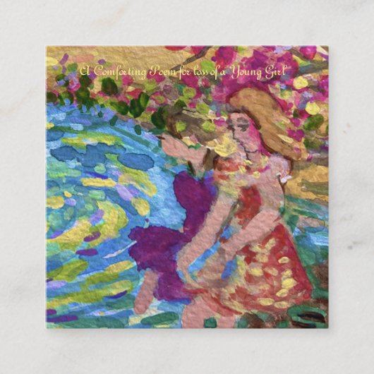 Comfort gedicht voor verlies van dochter, zus, vri informatiekaartje (Voorkant)