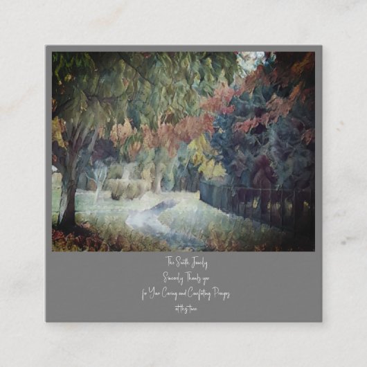 Comfort gedicht voor verlies van dochter, zus, vri informatiekaartje (Voorkant)