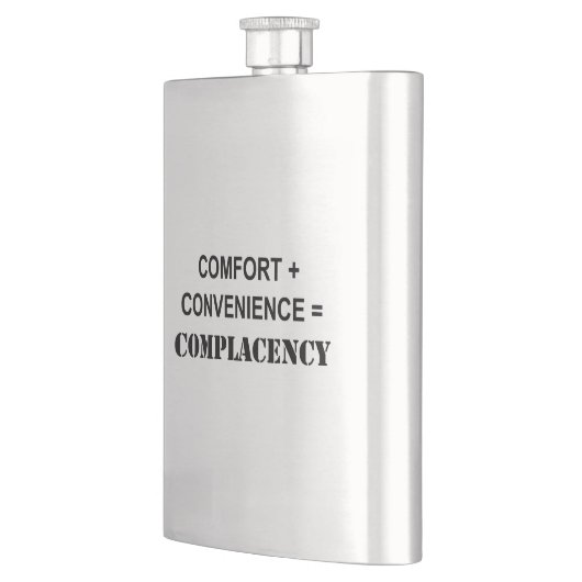 Comfort + gemak = zelfgenoegzaamheid flacon (Links)