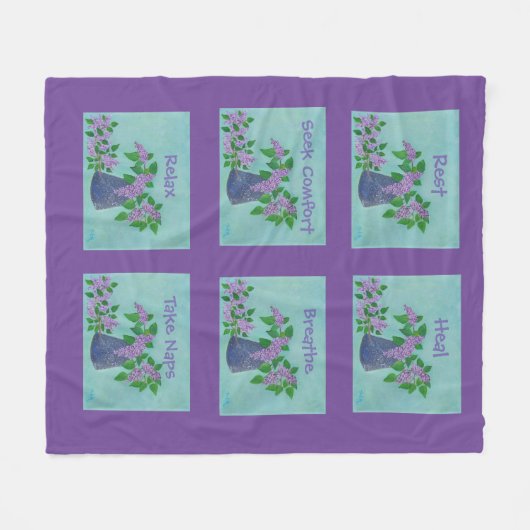 Comfort & Healing Fleece Blanket (Voorkant (Horizontaal))