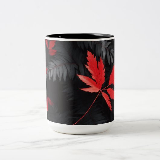 Comfort in een kopje tweekleurige koffiemok (Center)