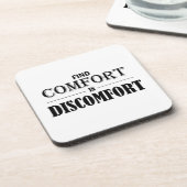 Comfort in ongemak zoeken drankjes onderzetter (Linkerzijde)