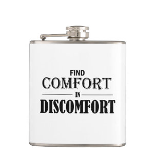 Comfort in ongemak zoeken heupfles