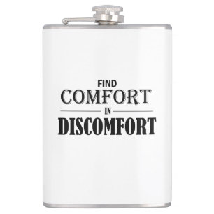 Comfort in ongemak zoeken heupfles