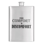 Comfort in ongemak zoeken heupfles (Voorkant)