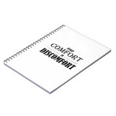 Comfort in ongemak zoeken notitieboek (Linkerzijde)