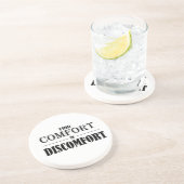 Comfort in ongemak zoeken zandsteen onderzetter (Zijkant)