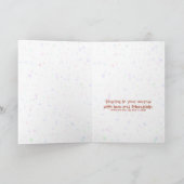 Comfort in vriendschap.Hoop in gebed.Vrede in lief Kaart (Binnen)