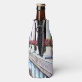 Comfort is de vijand van de vooruitgang flesjeskoeler (Fles Achterkant)