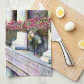 Comfort is de vijand van de vooruitgang theedoek (Quarter Fold)