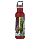 Comfort is de vijand van de vooruitgang waterfles  (Voorkant)