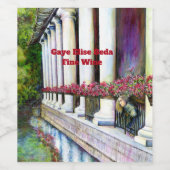 Comfort is de vijand van de vooruitgang wijn etiket (Enkel label)