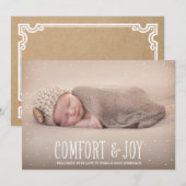 Comfort & Joy | Aankondiging vakantieverlof (Voorkant / Achterkant)