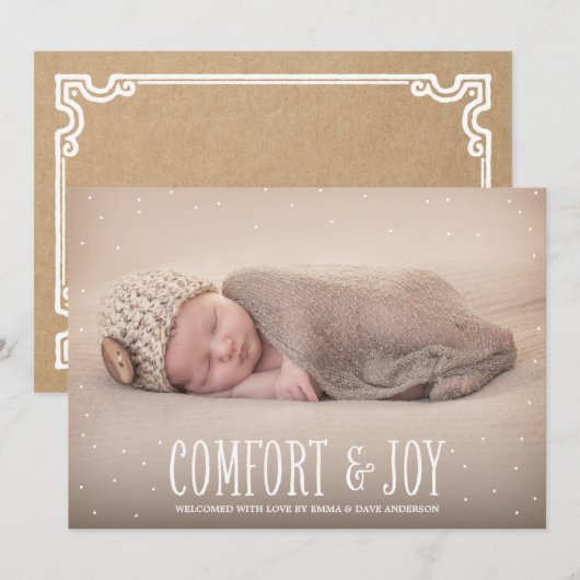 Comfort & Joy | Aankondiging vakantieverlof (Voorkant / Achterkant)