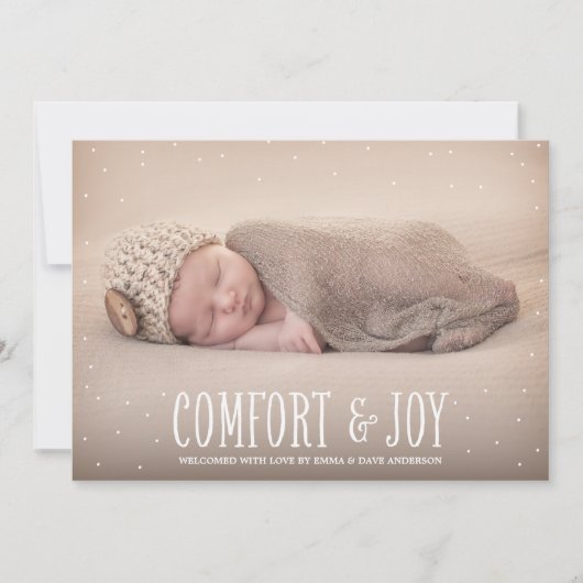 Comfort & Joy | Aankondiging vakantieverlof (Voorkant)