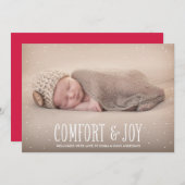 Comfort & Joy | Aankondiging vakantieverlof (Voorkant / Achterkant)